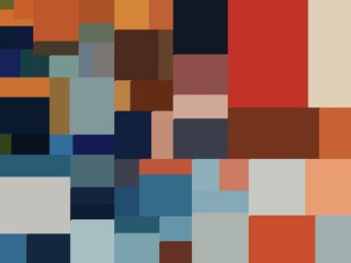 orange blue geometric shapes abstract background