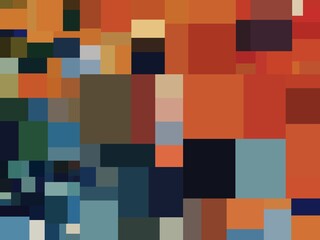 Fototapeta na wymiar orange blue geometric shapes abstract background