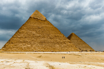 Obraz na płótnie Canvas It's Great Pyramids at the Giza Necropolis, Giza Plateau, Egypt. UNESCO World Heritage