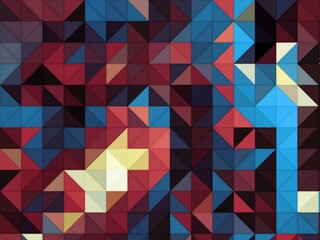 blue red magenta geometric shapes abstract background
