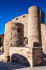 It's Part of the Karnak temple (Ancient Thebes with its Necropolis), the main place of worship of the eighteenth dynasty Theban Triad with the god Amun as its head.