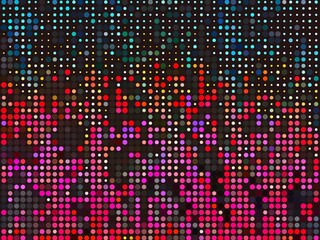 cyan blue red magenta geometric shapes abstract background