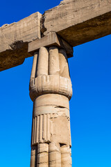 It's Karnak temple complex, Luxor, Egypt (Ancient Thebes with its Necropolis), a vast mix of decayed temples, chapels, pylons, and other buildings. UNESCO World Heritage site.