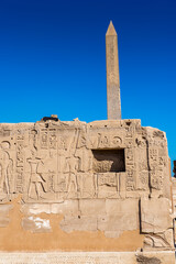 It's Ruins of the Karnak temple, Luxor, Egypt (Ancient Thebes with its Necropolis). UNESCO World...