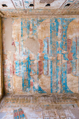 It's Hieroglyphs of the Temple of Hibis, the largest and most well preserved temple in the Kharga Oasis, Egypt