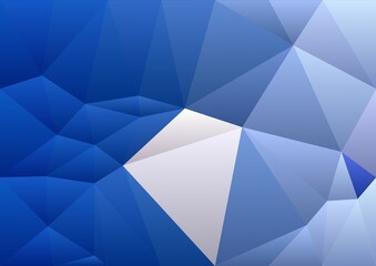 Obraz premium blue cyan geometric shapes abstract background