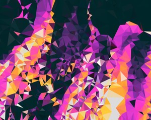 magenta purple pink orange geometric shapes abstract background