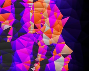 magenta purple pink orange geometric shapes abstract background