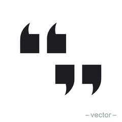 Set of quote mark, quotes icon vector sign design