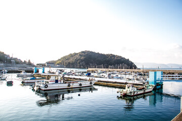 The fishing port of Naoshima in early morning_01