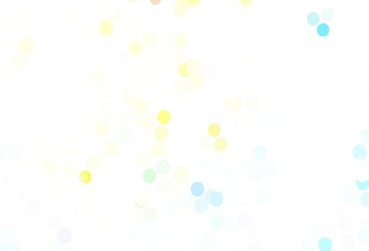 Light Blue, Yellow vector layout with circle shapes. © smaria2015