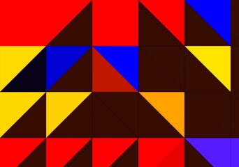red yellow blue abstract geometric shapes background