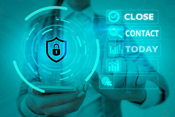 Word writing text Close Contact. Business photo showcasing having a history of direct exposure to a...