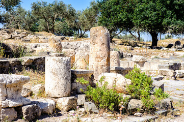 Fototapeta na wymiar It's Ruins of Gadara, modern Jordan