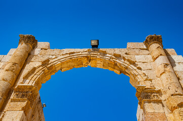 It's South gate of the Ancient Roman city of Gerasa, modern Jerash, Jordan