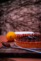 chocolate cake with orange
