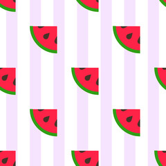 Seamless vector repeat pattern of melons for wrapping paper, wallpaper or textile background
