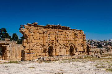 It's Zeus Temple, Ancient Roman city of Gerasa of Antiquity , modern Jerash, Jordan