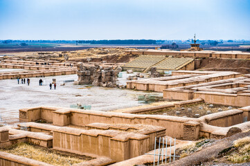 It's Panorama of the Ancient city of Persepolis, Iran. UNESCO World heritage site