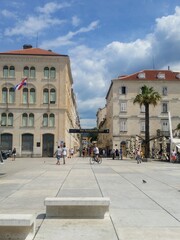 Naklejka premium Una plaza en Split