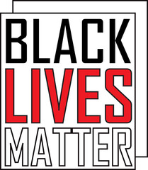 Black lives matter icon on white background, vector illustration. Black Lives Matter Illustration with Strong Fist