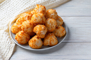 Homemade energy bulbs with hemp with CBD hemp leaves. Horizontal orientation. View from above