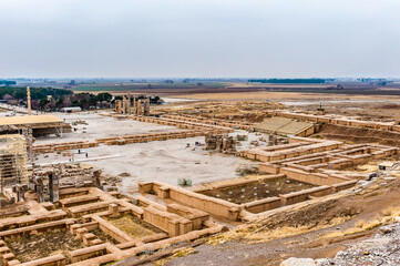 It's Panoramic view of the ancient city of Persepolis, Iran. UNESCO World heritage site