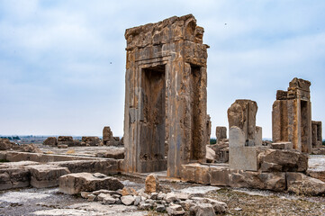 It's Ancient city of Persepolis, Iran. Apadana of Xerxes. UNESCO World heritage site