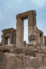Obraz premium It's The Hundred colums hall in (Apadana of Xerxes) in the ancient city of Persepolis, Iran. UNESCO World heritage site
