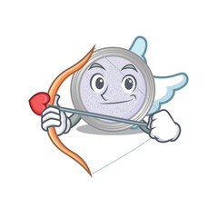 Glitter eyeshadow in sweet romantic cupid cartoon drawing with arrow