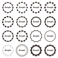 フレーム　テキスト入り　素材