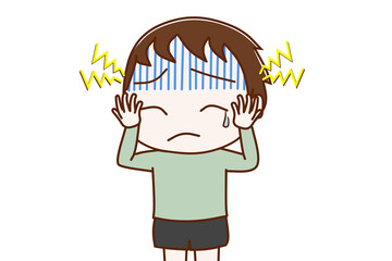 ズキズキと頭痛がひどい幼児