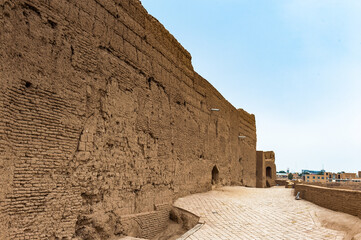 It's Wall of Narin Castle, Meybod, Yazd province, Iran