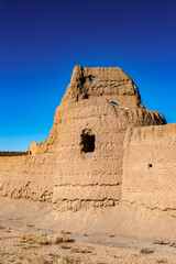 It's Ruins of an abandoned village in the Isfahan province in Iran