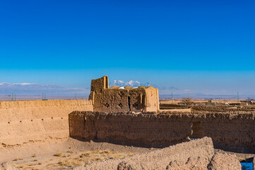 It's Panorama of an abandoned village in Iran, province of Isfahan