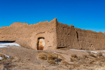 It's Abandoned clay house where the Persian people were living for a long time