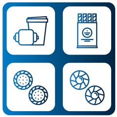 cookie simple icons set