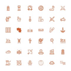 Editable 36 game icons for web and mobile