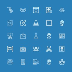 Editable 25 border icons for web and mobile