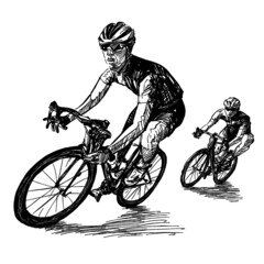 Drawing of Bicycle competition 