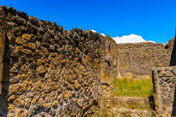 It's RUins of Pompeii, an ancient Roman town destroyed by the volcano Vesuvius. UNESCO World...