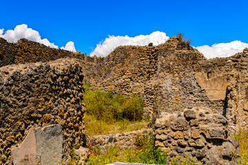 It's RUins of Pompeii, an ancient Roman town destroyed by the volcano Vesuvius. UNESCO World...