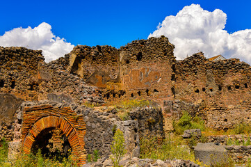 It's Pompeii, an ancient Roman town destroyed by the volcano Vesuvius. UNESCO World Heritage site