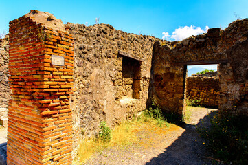 It's Pompeii, an ancient Roman town destroyed by the volcano Vesuvius. UNESCO World Heritage site
