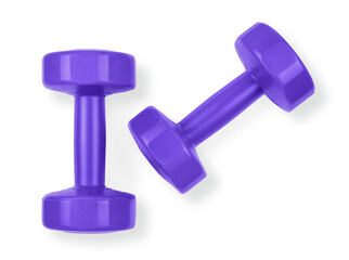 Dumbbells Isolated on white background