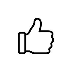 thumb up icon line art design