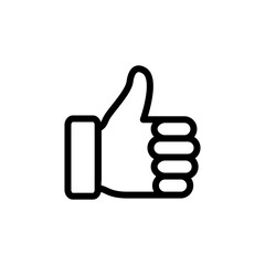thumb up icon line art design