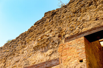 It's Pompeii, an ancient Roman town destroyed by the volcano Vesuvius. UNESCO World Heritage site