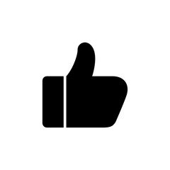 thumb up icon glyph style design