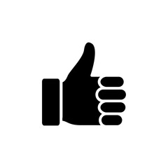 thumb up icon glyph style design